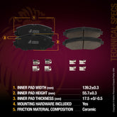 WHAT'S IN THE KIT: 2x Front Brake Rotor 09.A535.21, 1x Front Ceramic Brake Pad Set D1210